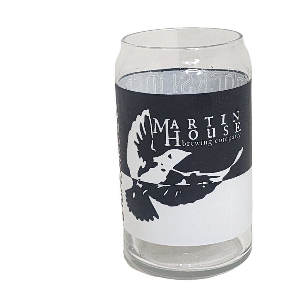 Martin House Brewing BOCKSLIDER TOADIES Can Shaped Beer Glass Fort Worth, TX